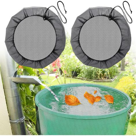 Netzabdeckung – 60 Cm Durchmesser – Für Regentonne – Wassersammlung Im Freien – 2 Stück