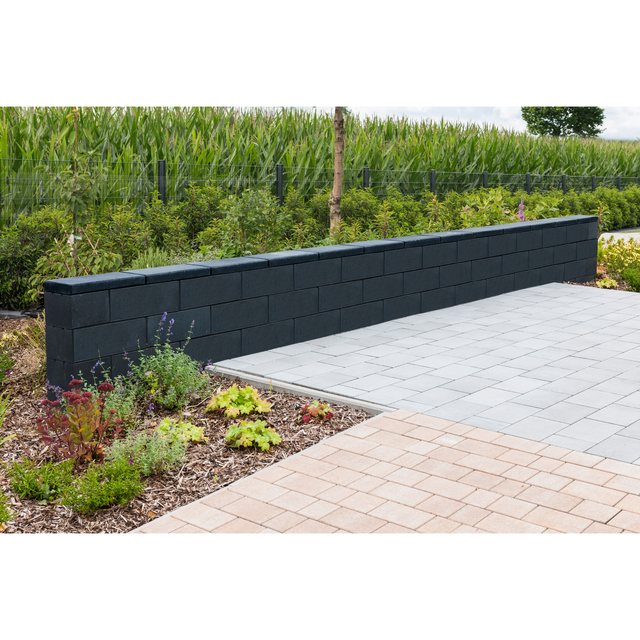 Diephaus Mauerstein Patea Basalt mit Glimmer 45 x 22,5 x 16,5 cm