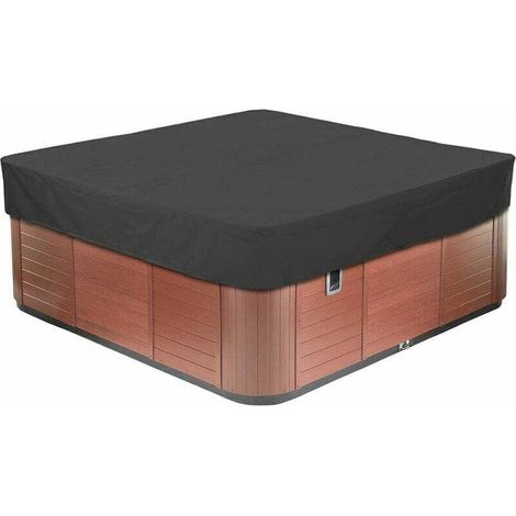 Whirlpoolabdeckung – Wasserdicht, Uv-beständig, 210d Oxford-gewebe – Für Quadratische Garten-whirlpools – 230 X 230 X 30 Cm