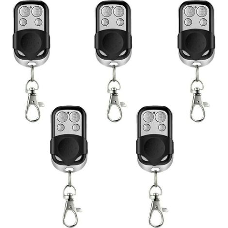 Universelle, Selbstlernende Fernbedienung – 433,92 Mhz – Für Automatische Tore Und Garagentore – Fester Code – 5er-pack