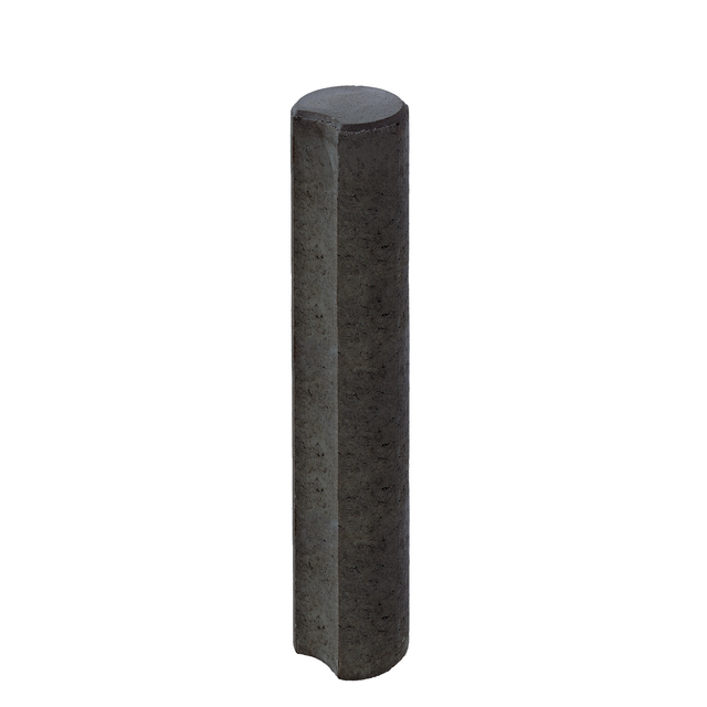 Diephaus Minipalisade gekehlt Anthrazit 80 x 11 x 11 cm