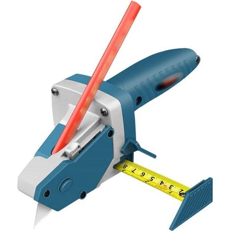 Gipskarton-schneidewerkzeug – 5 M Maßband – Für Gipskarton, Holz Und Karton – 5 Klingen + Bleistift – 1 Stück