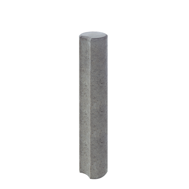 Diephaus Minipalisade gekehlt Grau 100 x 11 x 11 cm