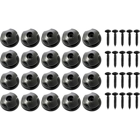 Planenhaken – Hartplastik – 8 Mm Durchmesser – Für Anhängernetze Und Planen – 20er-packung