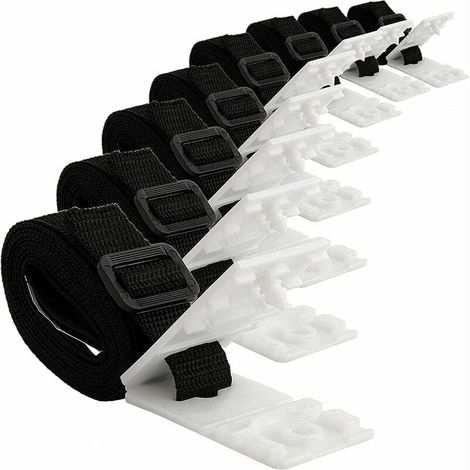 Befestigung Für Solar-poolabdeckungsaufroller – Nylonbänder Und -clips – Kompatibel Mit Aufrollern Für Eingelassene Pools – Befestigungsset ×1