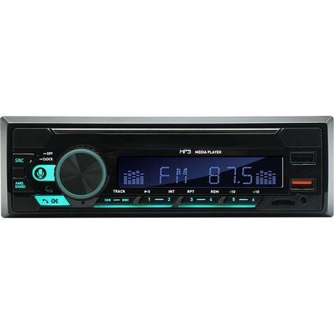 Autoradio – Bluetooth – Usb, Aux, Sd, Tf, Mp3 – 7-farbige Hintergrundbeleuchtung – 4 X 60 W Leistung – 1 Din-einbau