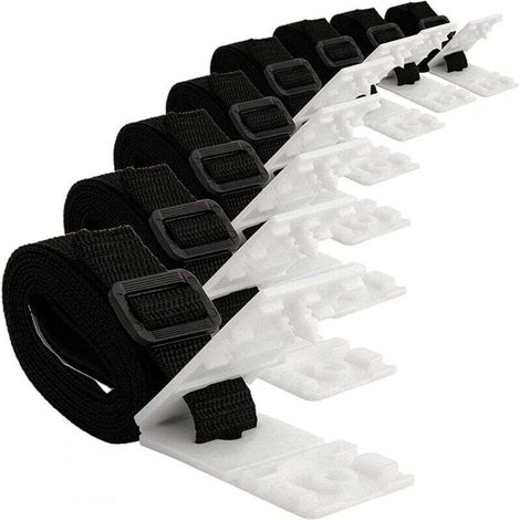 Befestigungsset Für Solarabdeckungen – 8 Nylonbänder – Für Poolabdeckungstrommel – 1,8 M X 2,5 Cm – 8-teilig