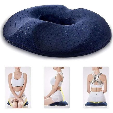 Donut-sitzkissen – Medizinischer Schaumstoff – Bei Beckenschmerzen Und Hämorrhoiden – 44,5 X 35,5 X 6,5 Cm – 1 Stück