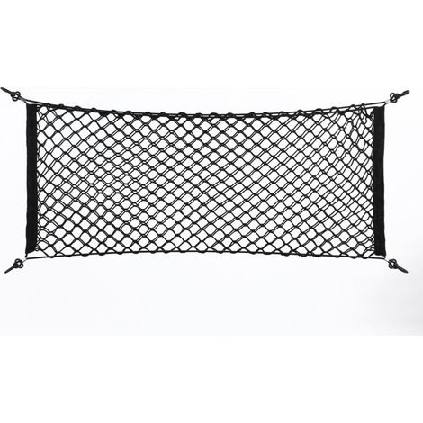 Gepäcknetz – 90 X 40 Cm – Ausziehbar Bis 110 Cm – Für Den Kofferraum – Schwarz – 1 Stück