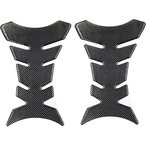 Motorrad-tankpad – 3d-carbon-kratzschutz – Universell Passend Für Alle Motorräder – Schwarz, 18 X 12 Cm – 1 Stück