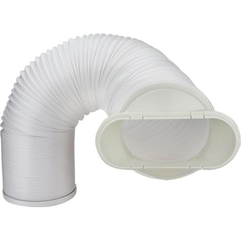 Flexibler Abluftschlauch – Für Mobile Klimaanlagen, Wäschetrockner, Dunstabzugshauben – Durchmesser 15 Cm – Verstellbare Länge 22 Bis 152 Cm – 1 Stück