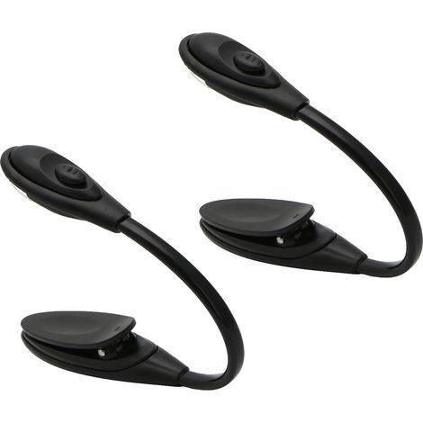 Led-notenpultlampe – Flexibler Arm – Verstellbare Klemme – Tragbar – Zum Lesen Und Üben – 2 Stück