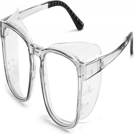 Schutzbrille – Tr90-rahmen Mit Abnehmbarem Silikonbügel – Blaulichtfilter, Antibeschlag- Und Uv-schutz – Für Pollenallergiker Und Bildschirmarbeit – 1 Stück