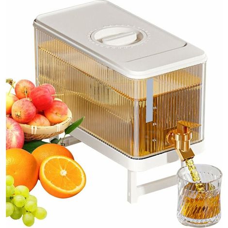 Getränkespender – Glasbehälter – 4,5 L – Auslaufsicherer Hahn – Wasser, Saft, Limonade, Tee – 1 Stück