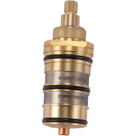 Thermostat-mischbatterie – Messing – Höhe 85 Mm – Durchmesser 34 Mm – Maximaler Druck 3,5 Kpa – Maximale Temperatur 60 °c – Für Duschen Im Haushalt – Einheit