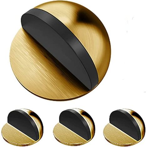 Türstopper – Goldfarbener Edelstahl – 45 X 24 Mm – Für Fußböden Und Parkett – Verzinkt Und Rostfrei – 4er-pack