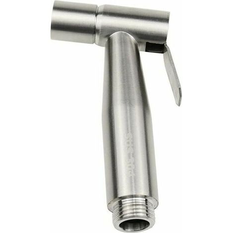 Bidet-sprühkopf – Edelstahl 304 – Für Toiletten – Anschluss An Wasserhahn Oder Ventil – 12 Cm – Silber – 1 Stück