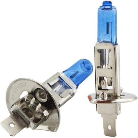 H1-glühbirne – 100 W – 12 V – 6000 K – Weiß – Für Autoscheinwerfer – 2er-pack