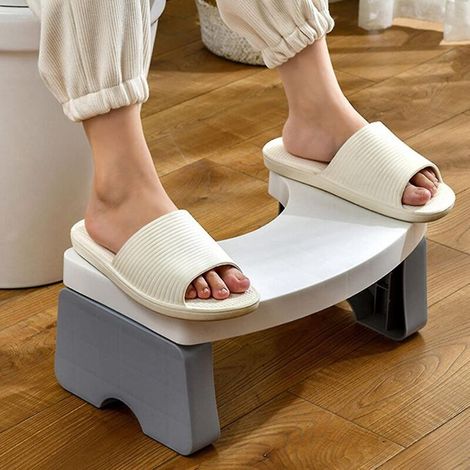 Klappbare Toilettenfußstütze – C-form – Höhe 18 Cm – Polypropylen – Für Erwachsene Und Kinder – 1 Stück