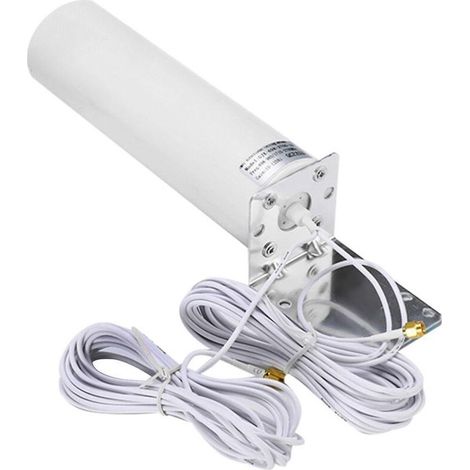 Externe 4g-lte-antenne – Verstärkung 10–12 Dbi – Frequenzbereich 698–2700 Mhz – 5 M Kabel – Dual-sma-stecker