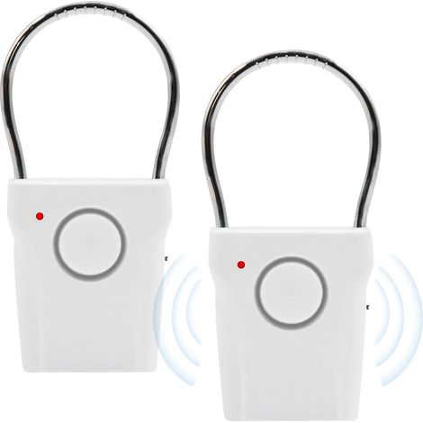 Türalarm – Vibrationsmelder Für Türgriffe – Funktioniert Ohne Installation – 2 Tonmodi (gong/alarm) – Einstellbare Empfindlichkeit – 2er-pack
