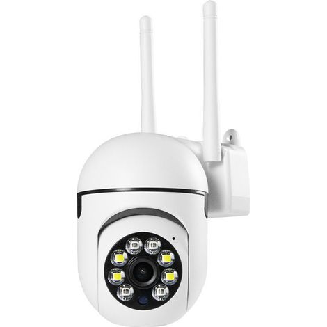 Kabellose Ip-kamera – 1080p Wlan – Automatische Schwenk-/neigefunktion – Bewegungserkennung – Micro-sd-speicher – 1 Stück