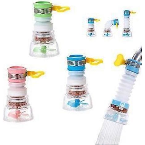 Wasserhahnfilter – 3-teilig – 360° Drehbar – Ausziehbar – Passend Für Wasserhähne Bis 30 Mm – Medizinischer Stein – 1 Stück