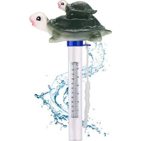 Schwimmthermometer Mit Seil – Temperaturbereich 0 Bis 50 °c – Für Babybadewanne Und Familienpool – 1 Stück