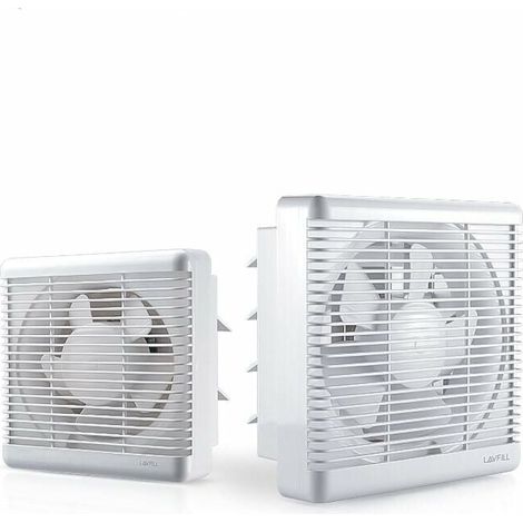 Abluftventilator – 20 Cm – 30 W – Umkehrbare Zuluft-/abluftfunktion – Für Bad, Küche, Dachboden, Garage, Fenster – 1 Stück