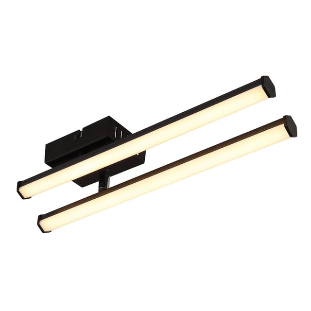 Globo Deckenleuchte Kirina Kunststoff Schwarz matt LED 500 x 70 x 84 mm