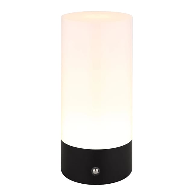 Globo Tischleuchte Lex Metall Schwarz matt RGBW LED 88 x 190 mm