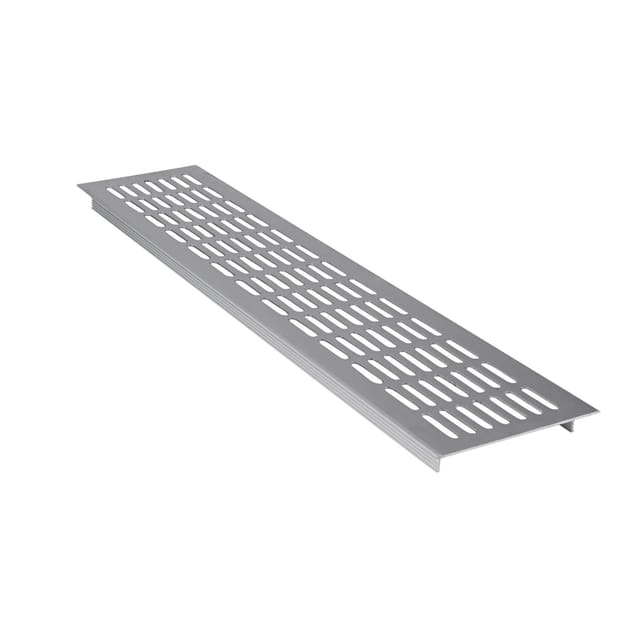 Leichtmetallgitter Alu 480 mm x 100 mm Silber