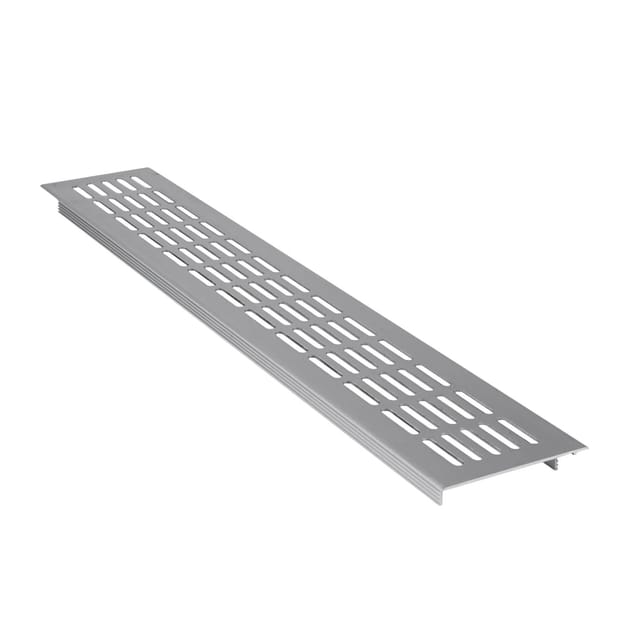 Leichtmetallgitter Alu 480 mm x 80 mm Silber