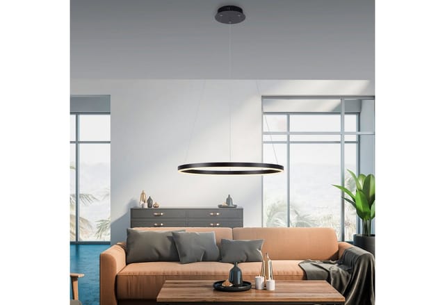 Just Light Pendelleuchte Ritus Anthrazit Ø 60 cm
