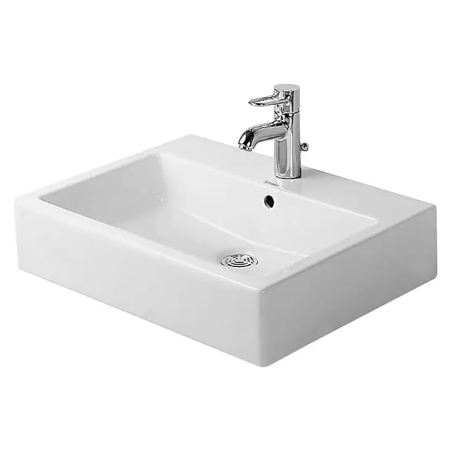 Duravit Waschbecken Vero 60 cm Weiß mit Überlauf + 1 Hahnloch