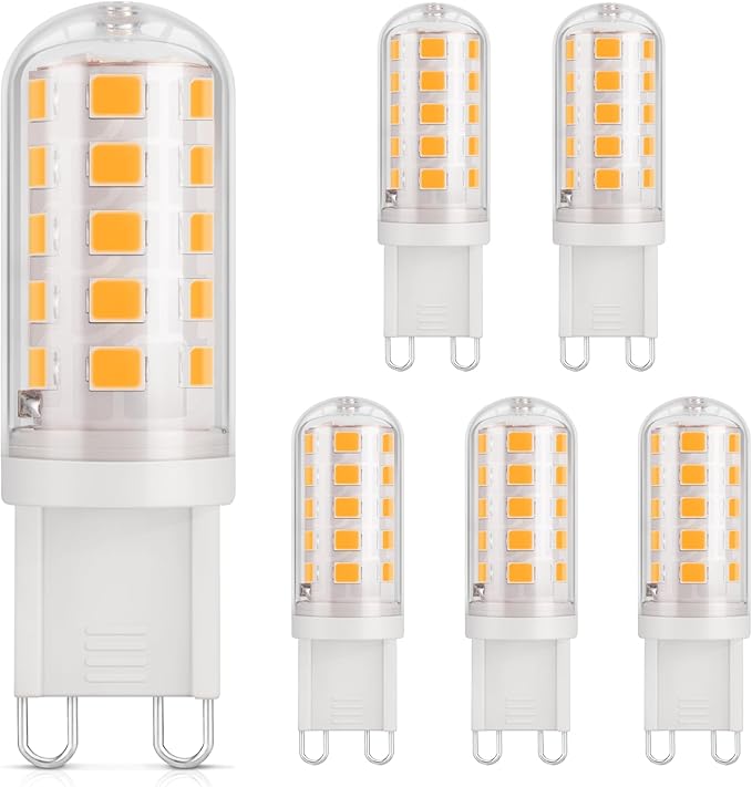 G9 Led-leuchten, Warmweiß 2700k, 3 Watt (kann Eine 30-watt-glühbirne Ersetzen), 410 Lumen, 6er-pack.