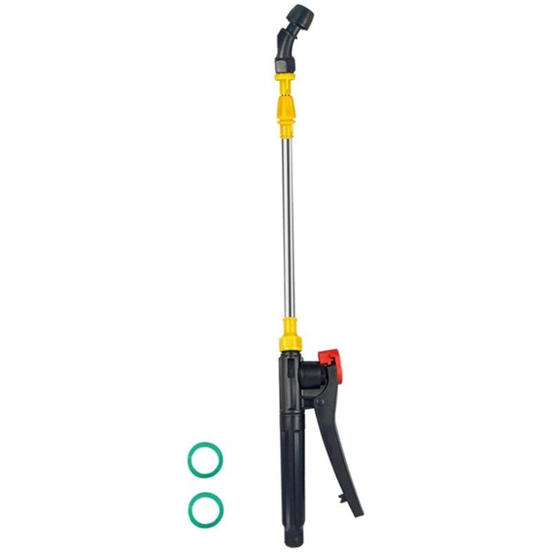 45–80 Cm Lange, Teleskopierbare Sprühlanze Und Düse Aus Edelstahl Für Gartengeräte. Zubehör Für Gartenarbeit, Landwirtschaft Und Reinigung. Einzelne Gebogene Düse.