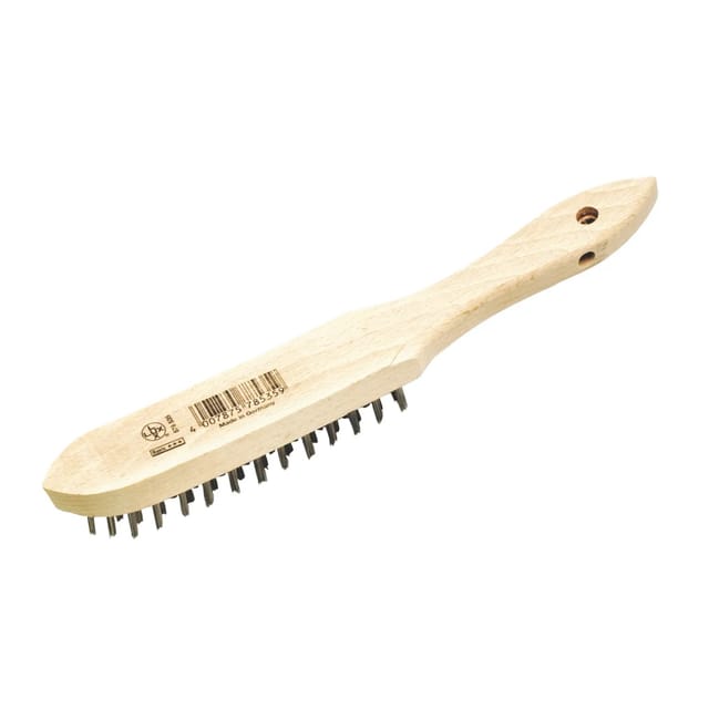LUX-TOOLS Stahldrahtbürste 5-reihig
