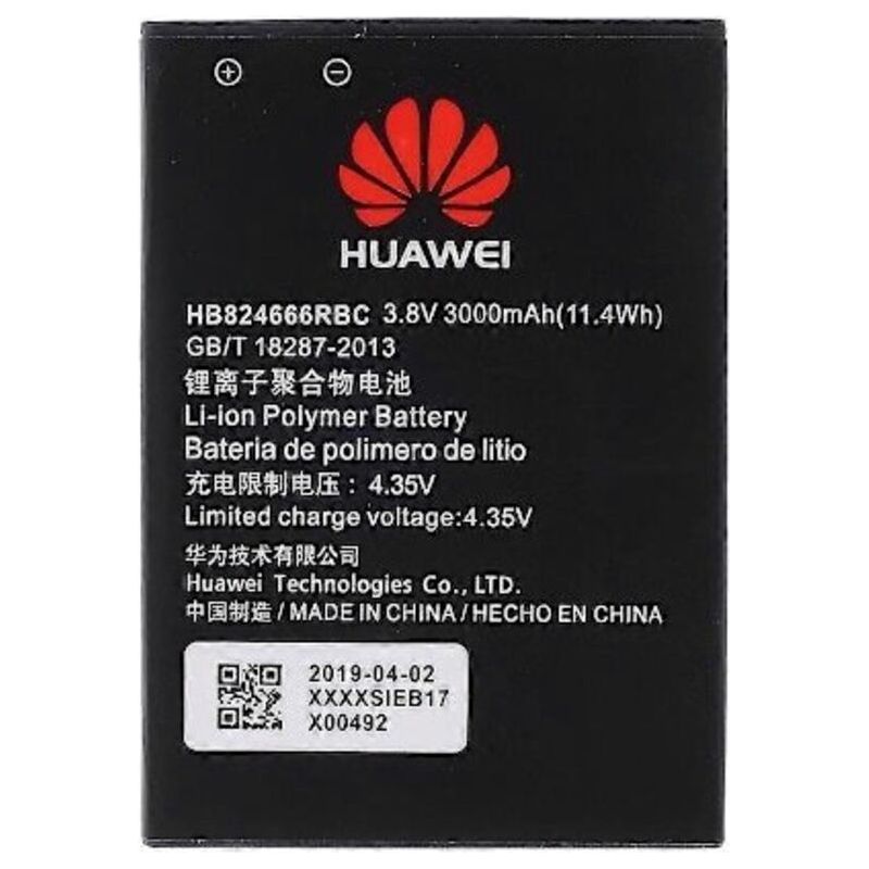 Batterie De Remplacement 3.80 V 3000 Mah (code : Hb824666rbc) Pour Huawei E5577