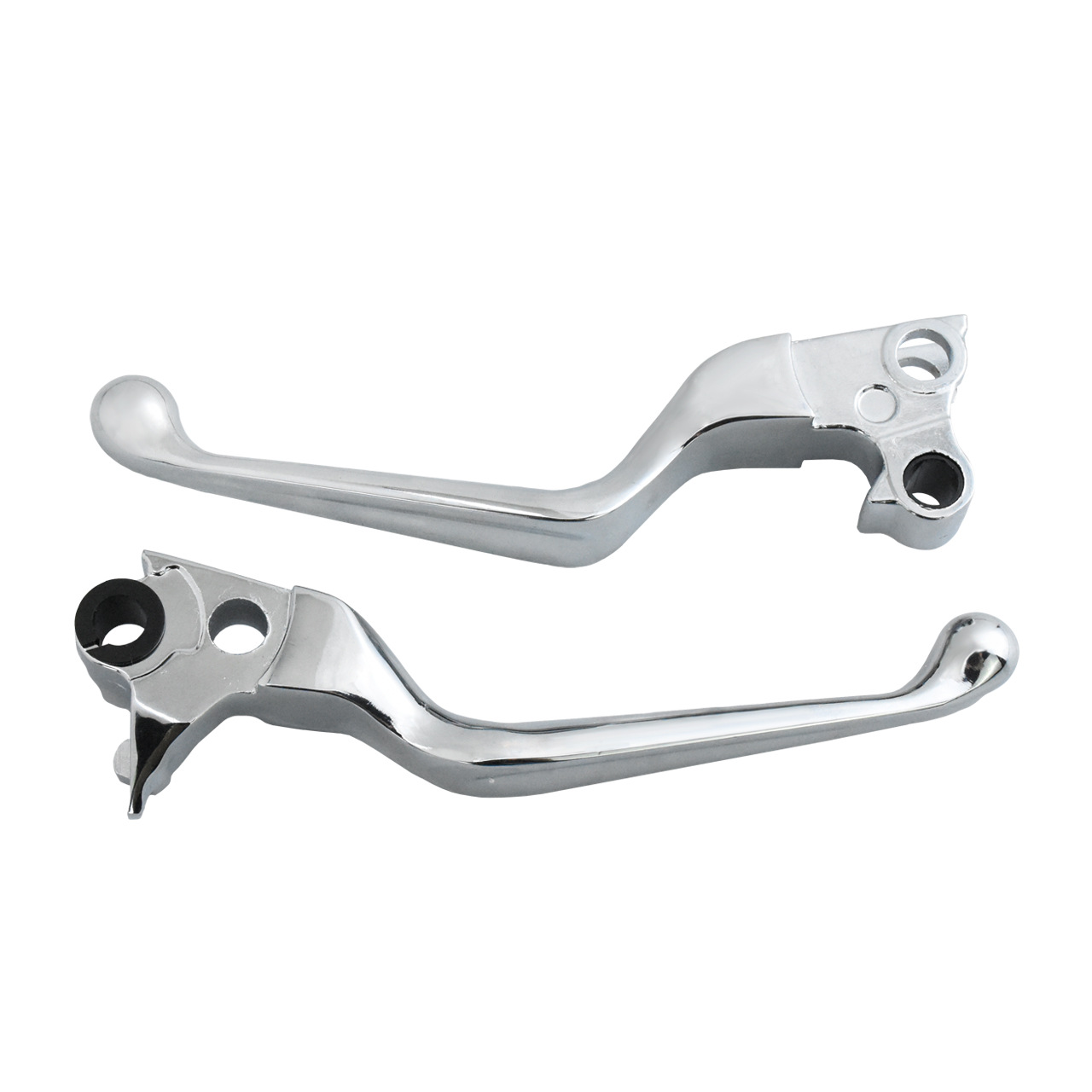 Verchromte Handbremshebel + Kupplungshebel Als Ersatzteile Für Harley-davidson Motorräder, Hergestellt Zwischen 1996 Und 2006.