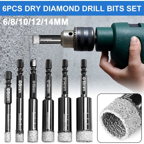 6-16 Mm Diamantbohrer Für Fliesen, Granit, Marmor, Glas Und Keramik