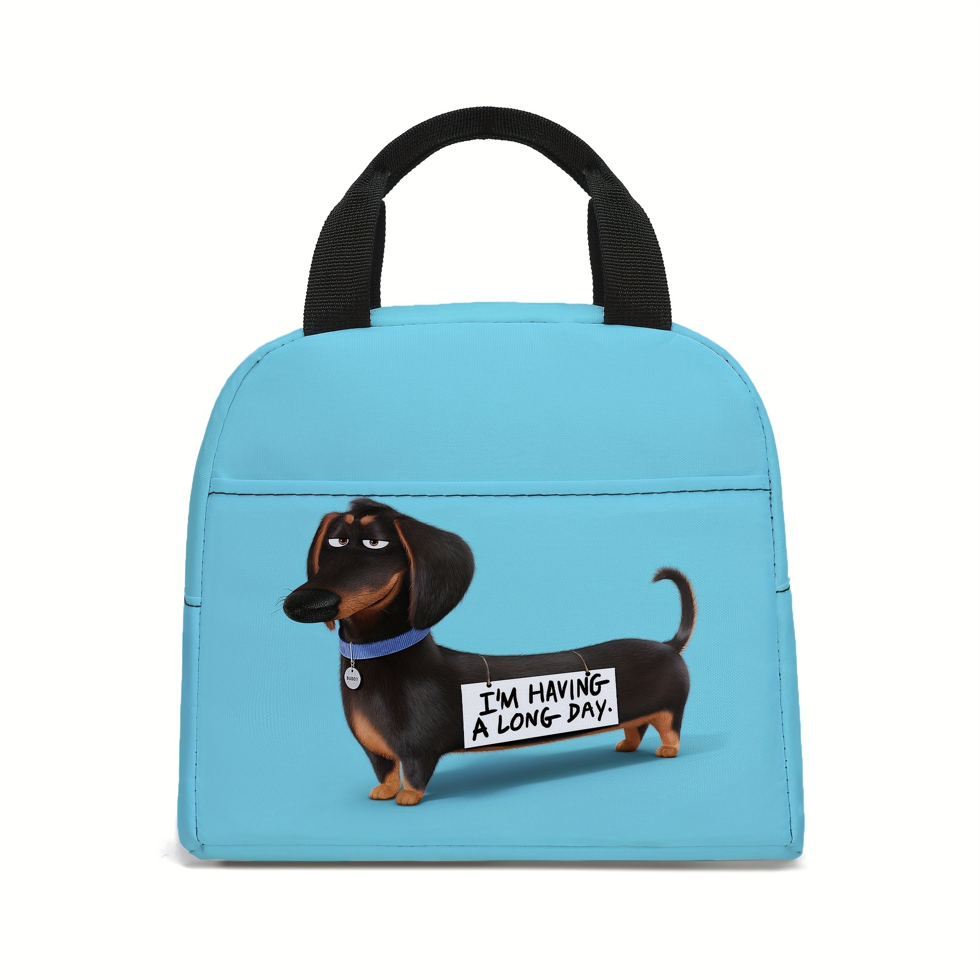 Niedliche Lunchtasche, Tragbare Lunchtasche Mit Folienauskleidung, Wiederverwendbare Isolierte Lunchbox, Geeignet Für Schüler, Schule, Büro, Picknicks Und Reisen.
