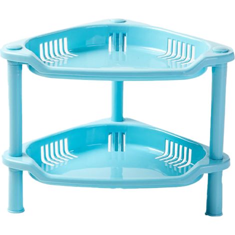 Wasserdichtes Und Platzsparendes Duschregal Aus Blauem Kunststoff