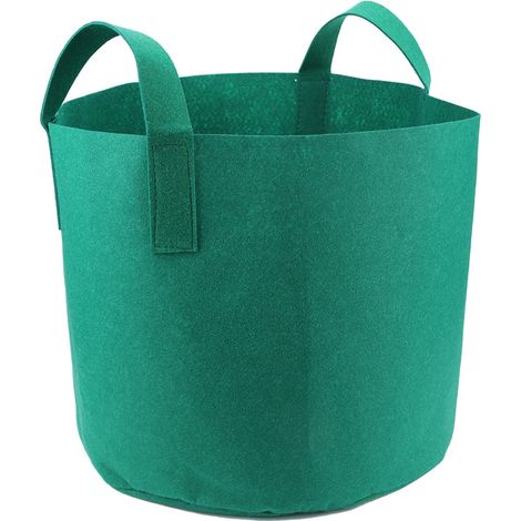 Pflanzsack Für Pflanzen, Gemüse Und Blumen, Mit Belüftung, Pflanztopf, Baclony Gartenbehälter 18 X 20 Cm