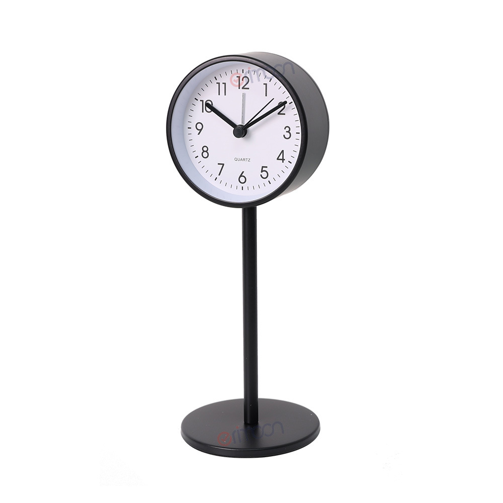 Wecker Fürs Schlafzimmer, 8,1 Cm Kleine Analoge Zeiger, Schwarz.