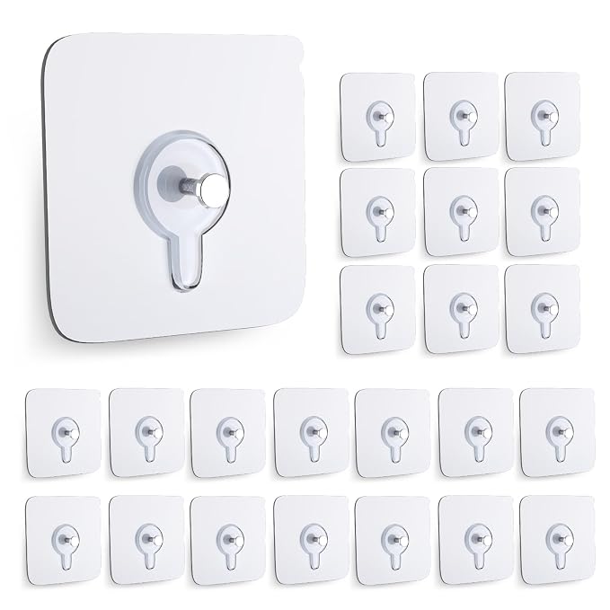 100 Nagelfreie Haken, Selbstklebende Wandhaken, Geeignet Für Küchen, Badezimmer, Wohnungen Und Büros.