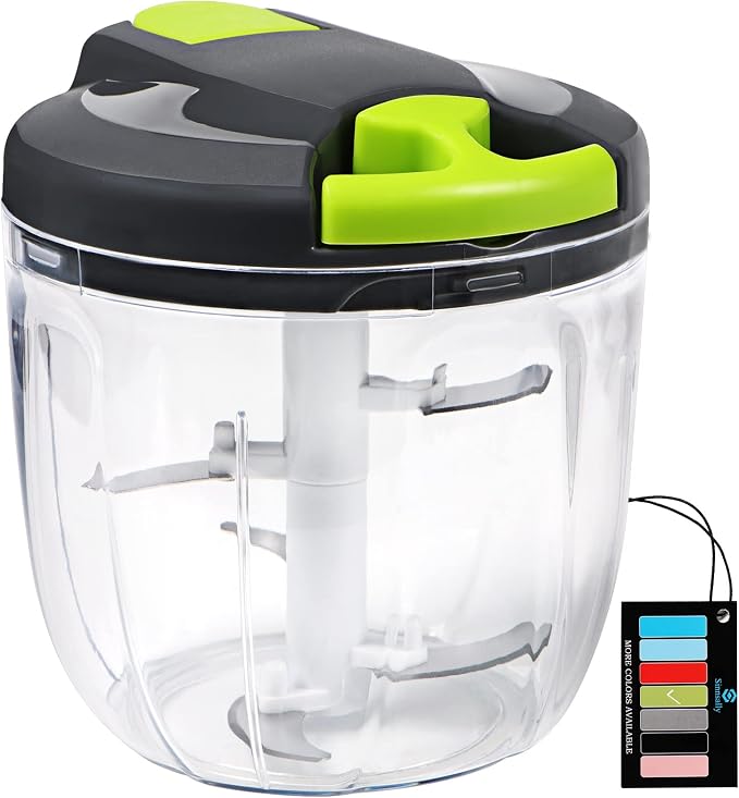Manueller Zerkleinerer Mit Seilzug, Manuelle Reibe, Zwiebelschneider/würfelschneider, Knoblauchpresse, Manueller Gemüsezerkleinerer/gemüsezerkleinerer (900 Ml)