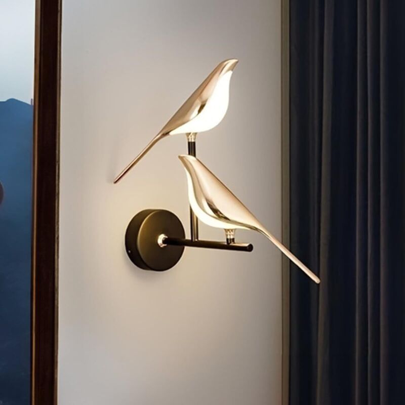 Rote Schlafzimmer-wandleuchte – Schirm Aus Aluminiumlegierung Und Acryl – 21 Cm X 39 Cm – Sanftes Und Warmes Licht – Wd187