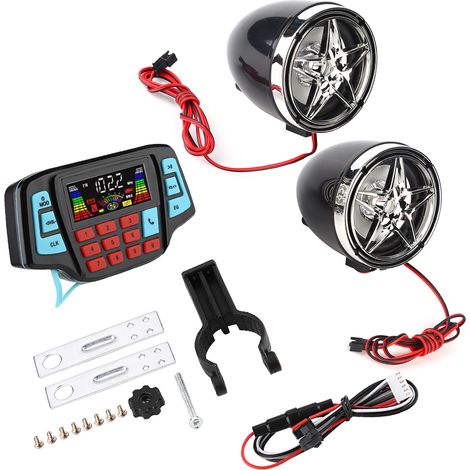Wasserdichtes Bluetooth-stereo-audiosystem Für Motorräder Mit Mp3-player Und Usb-speicherkartensteckplatz