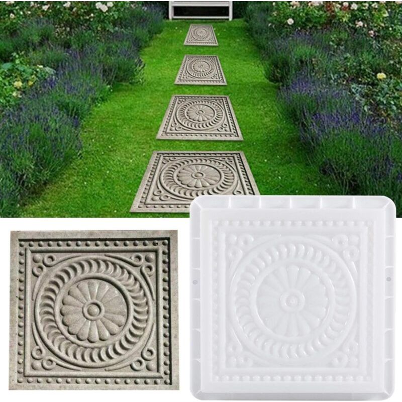 Betonform Zum Selbermachen Für Kunststoff-gehwege, Geeignet Für Beton, Garten, Gehwege, Rasenflächen, Gehwege, Treppen, Beton, Steine Sowie Garten- Und Terrassenplatten.